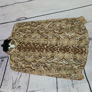 H&M snake print top size 10 in great condition